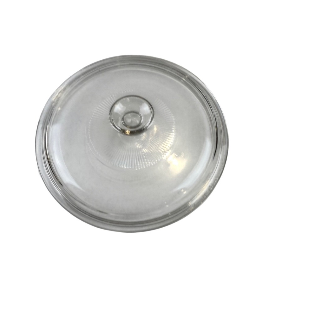 Vintage Pyrex G1C Glass Lid 8 Inch Clear Sunburst Pattern Replacement Cover